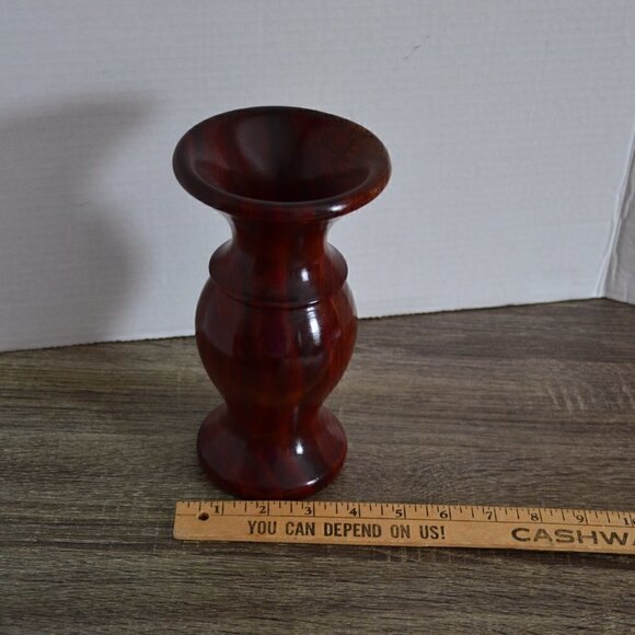 Wood Turned Bud Vase - Picture 7 of 8